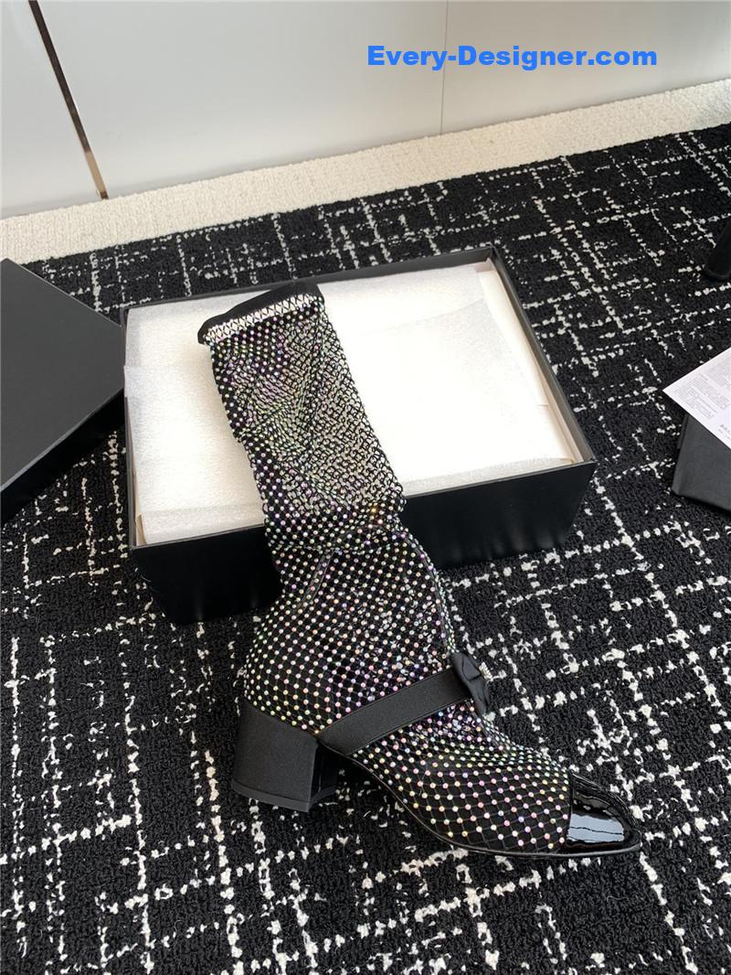 CC new Mary Jane mesh drill boots