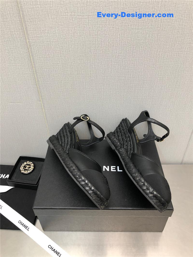 CC Mary Jane hollow wedge sandals