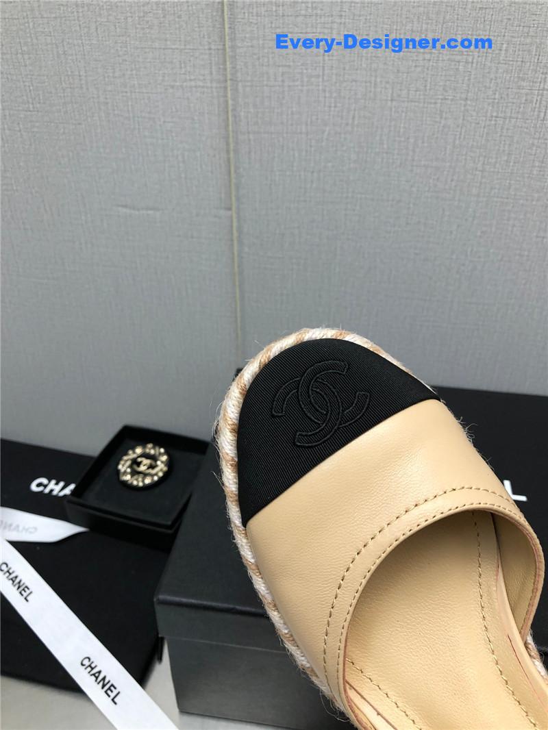 CC Mary Jane hollow wedge sandals