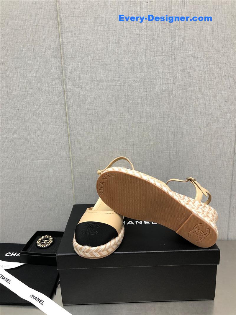 CC Mary Jane hollow wedge sandals