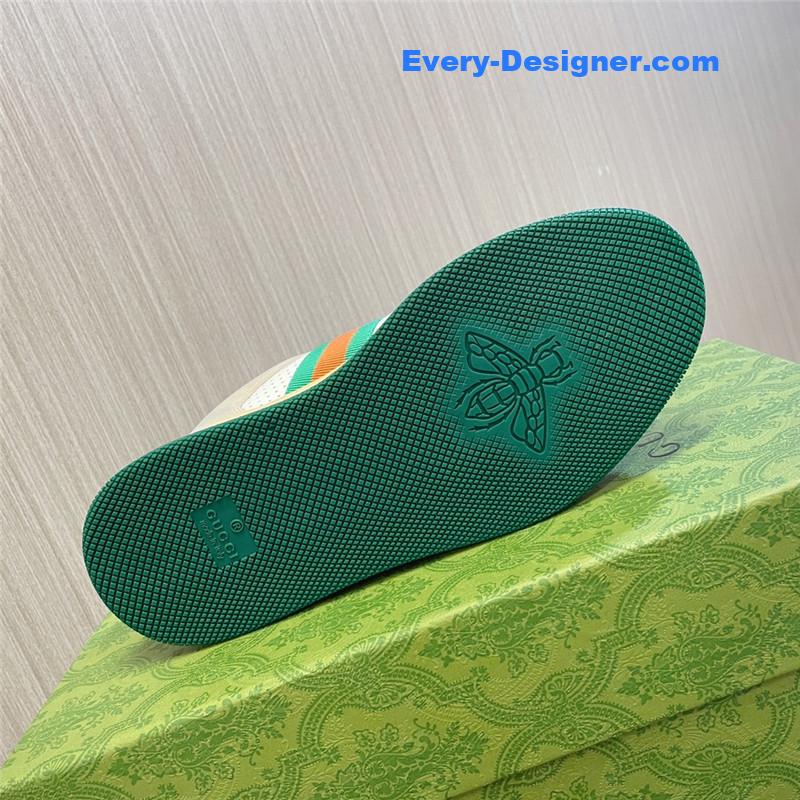 Gvc*1 double screener leather sneakers