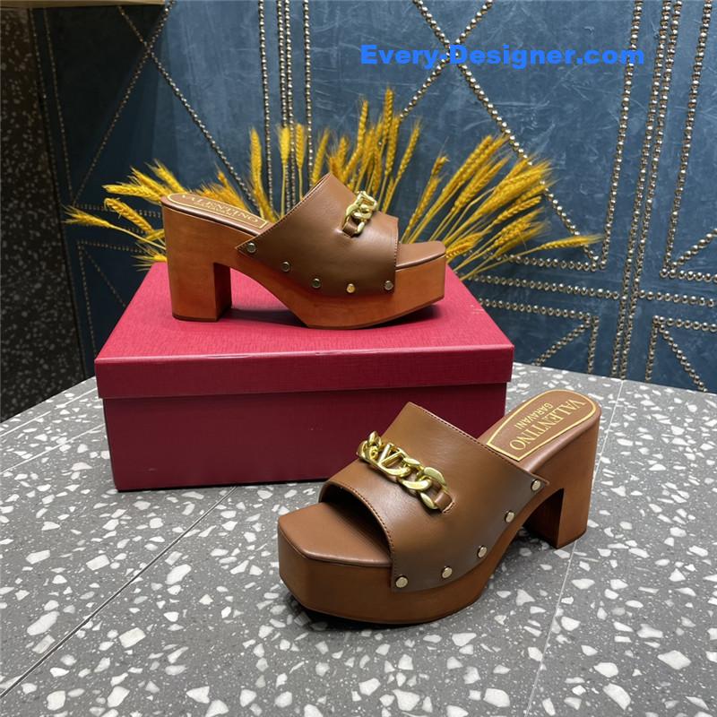 Va1e*ntin0 metal chain high heel sandals