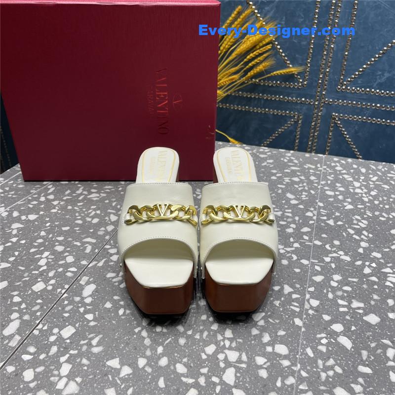 Va1e*ntin0 metal chain high heel sandals