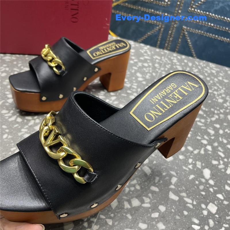 Va1e*ntin0 metal chain high heel sandals