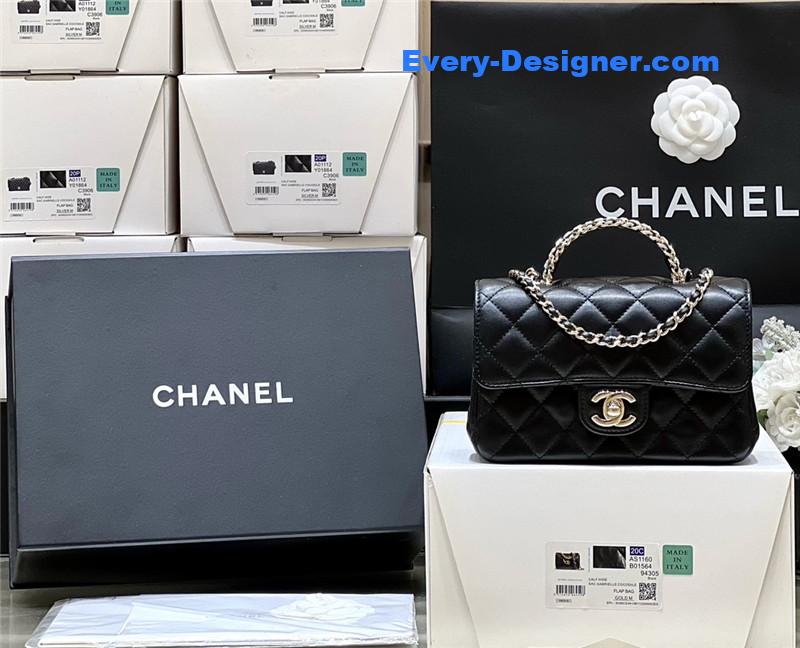 Ch**el cf mini lambskin bag