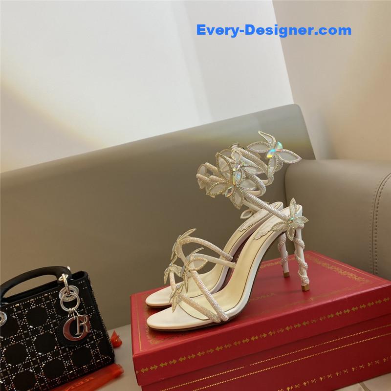 rene caovilla butterfly strappy sandals