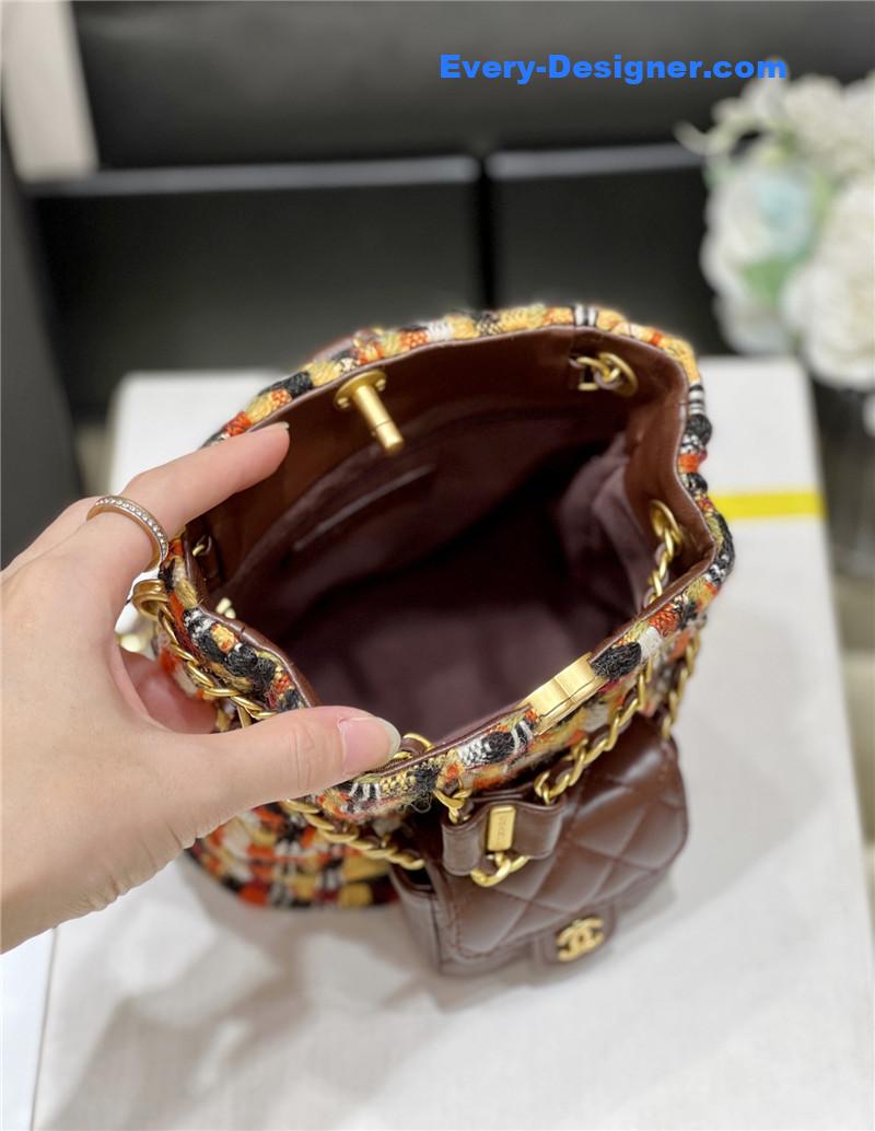 Ch**el bucket double backpack