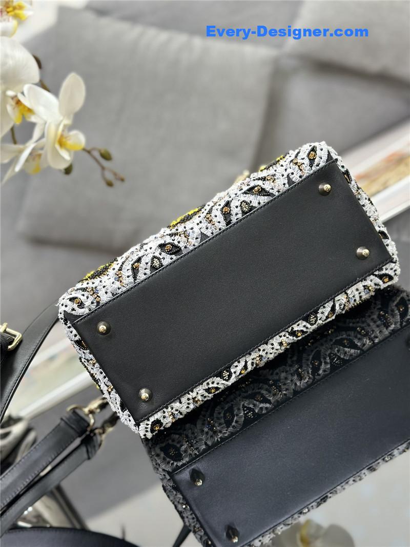 lady D10r limited edition embroidered bead bag