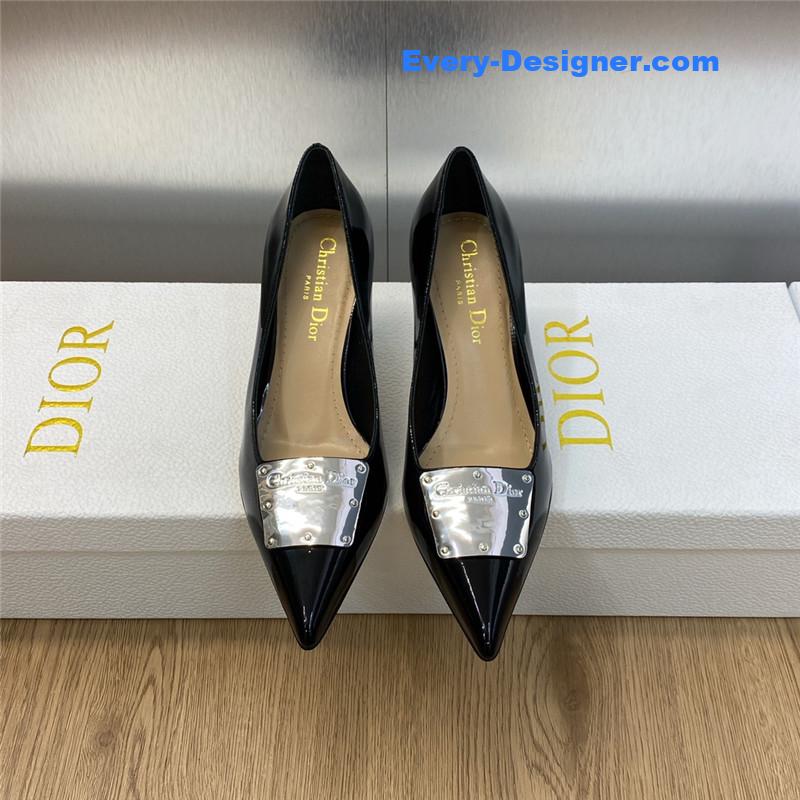 D10r cd letter logo high heel sandals