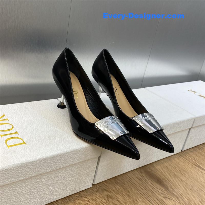 D10r cd letter logo high heel sandals