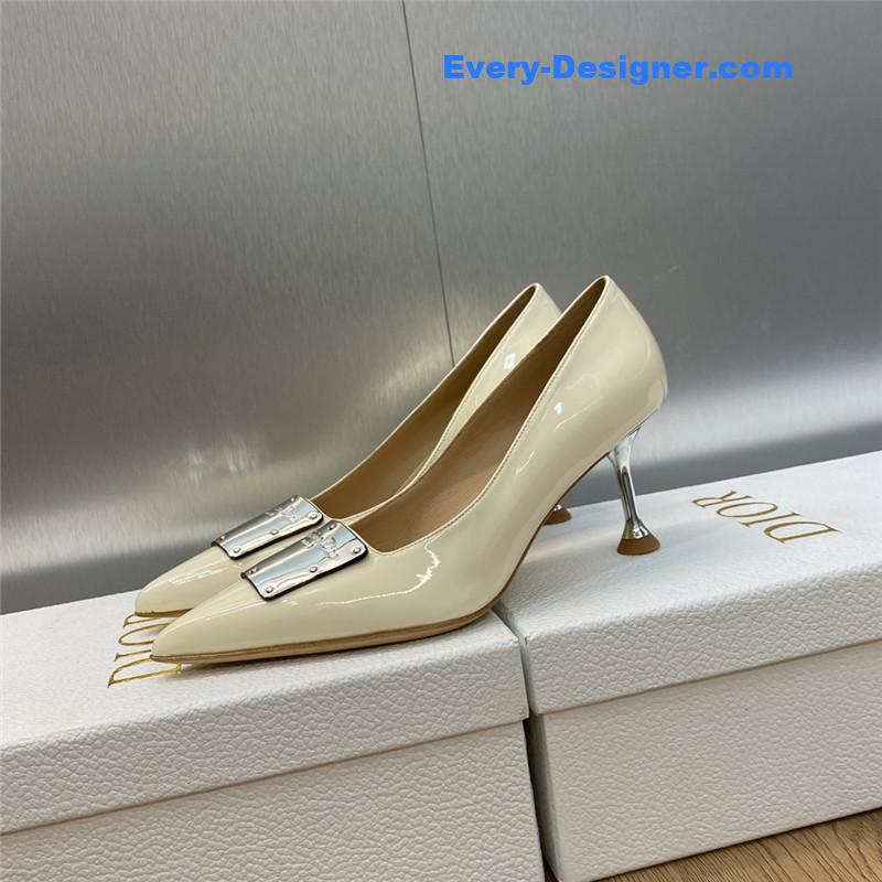 D10r cd letter logo high heel sandals