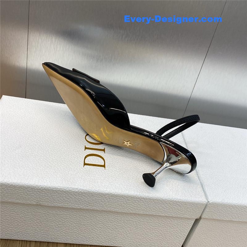 D10r cd letter logo high heel sandals