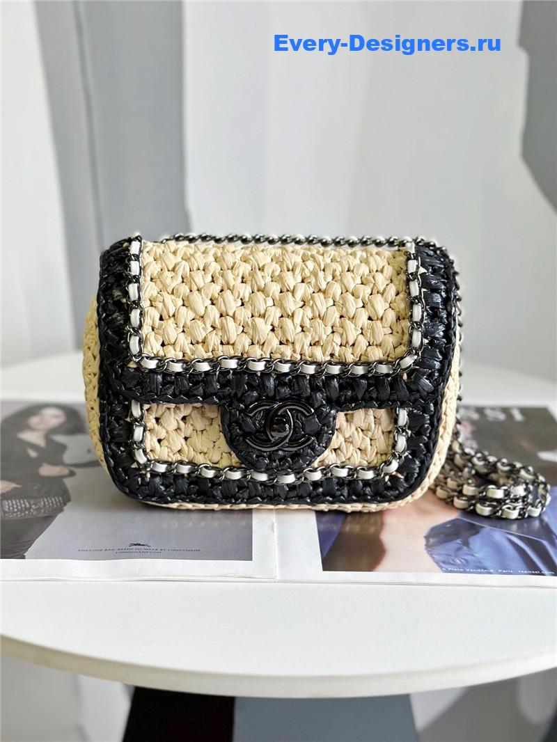 Ch**el handwoven cf bag