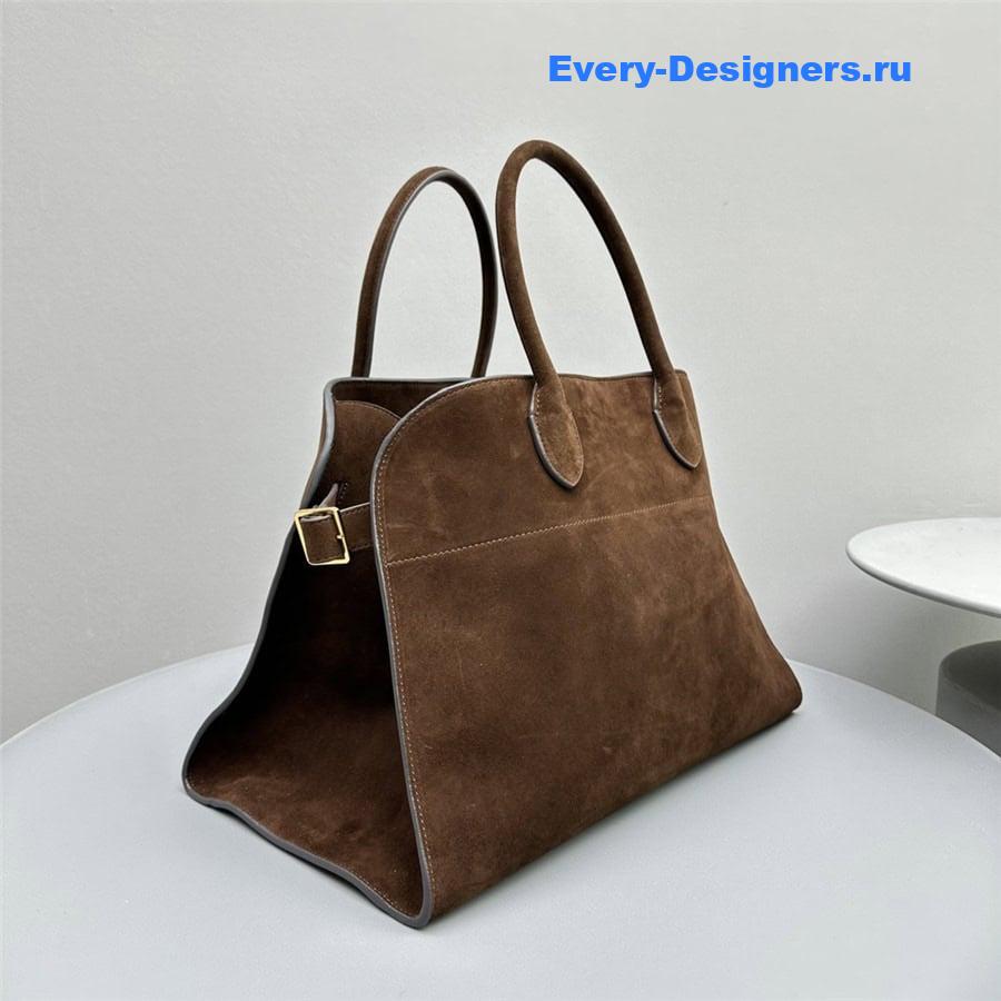 The R0w soft margaux 15 bag in mocha suede