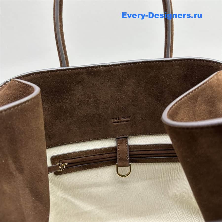 The R0w soft margaux 15 bag in mocha suede