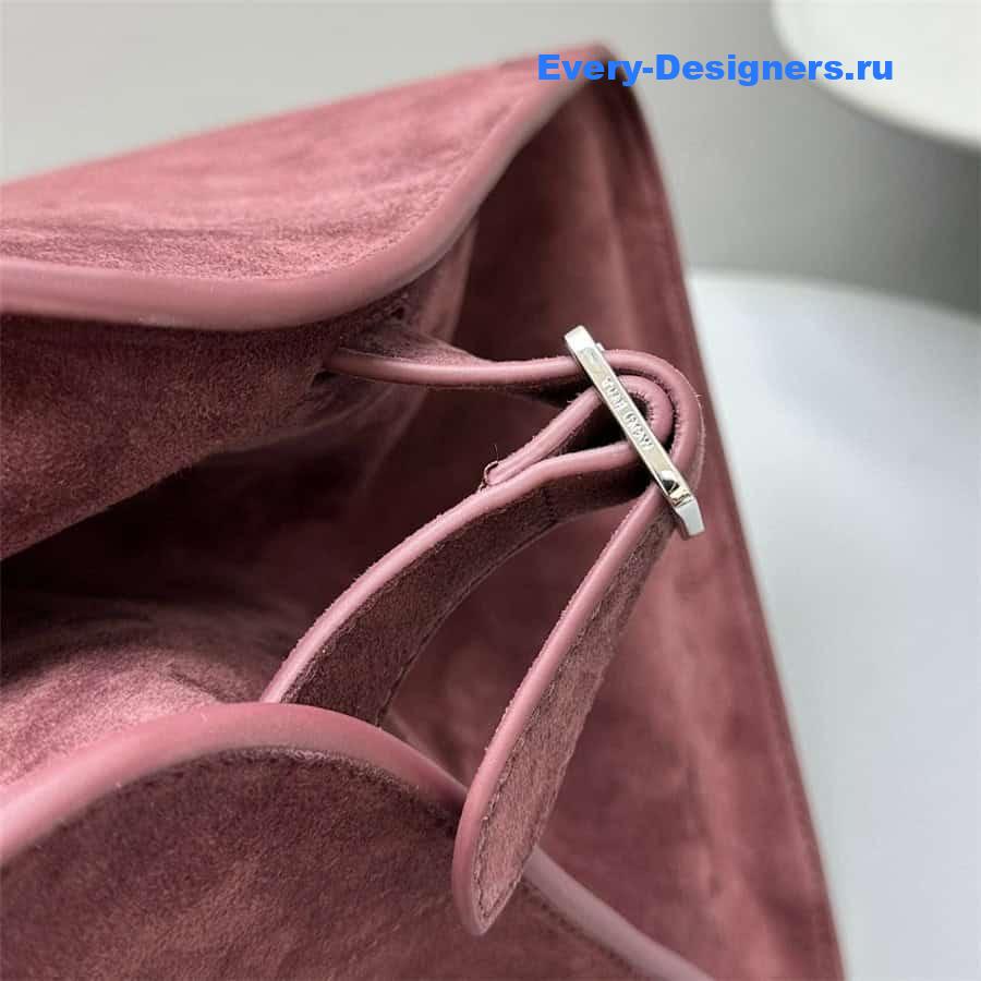 The R0w margaux 15 suede bag in burgundy