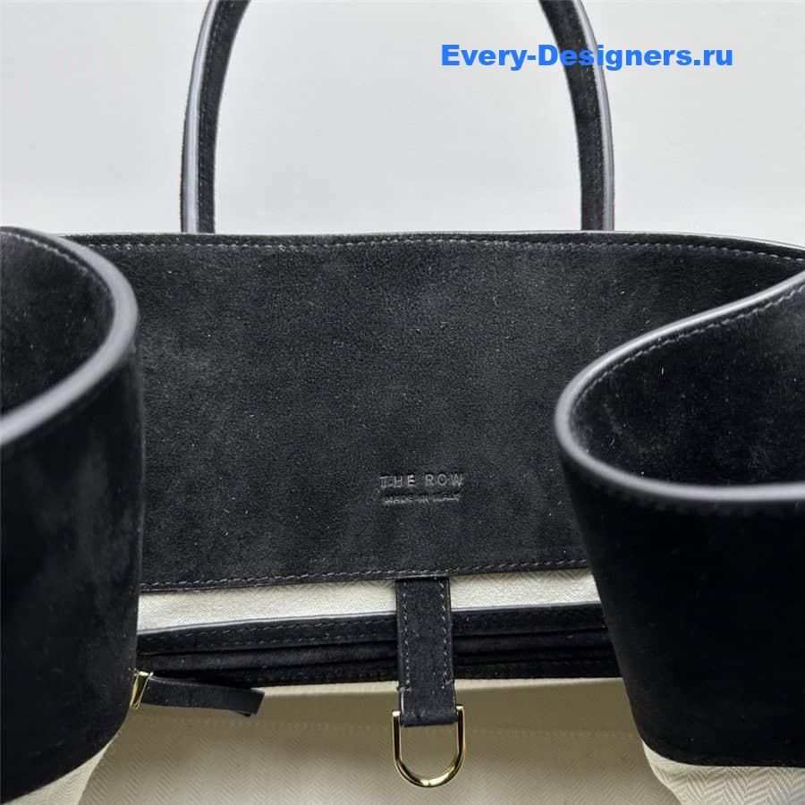 The R0w soft margaux 15 bag in black suede