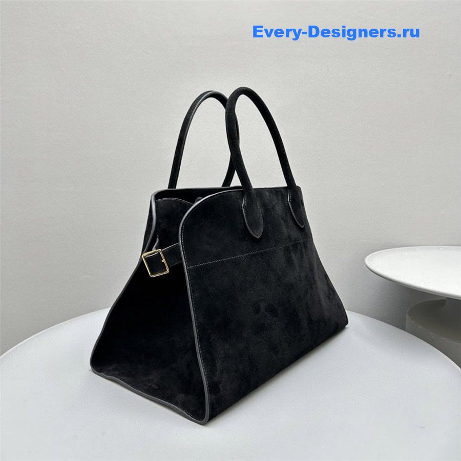 The R0w soft margaux 15 bag in black suede