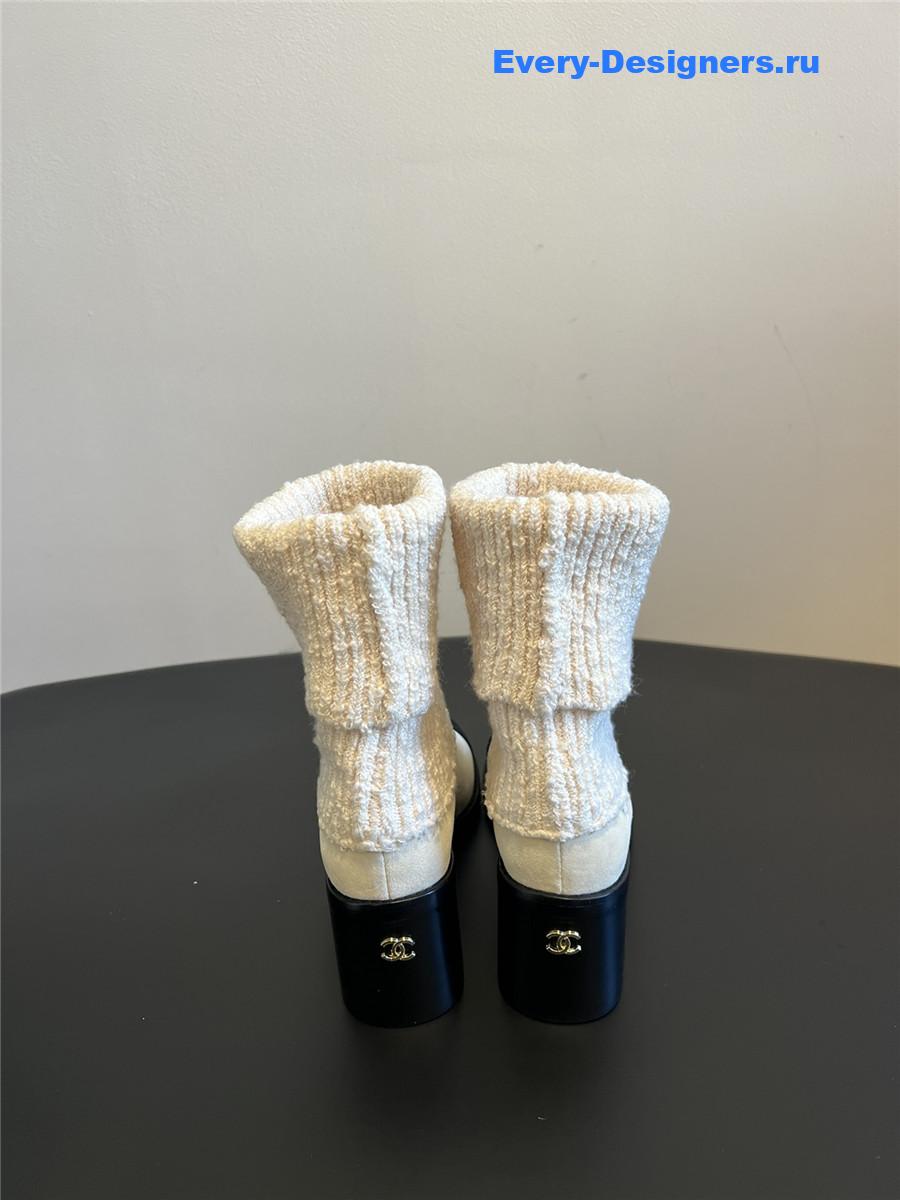 Ch**el knitted socks boots