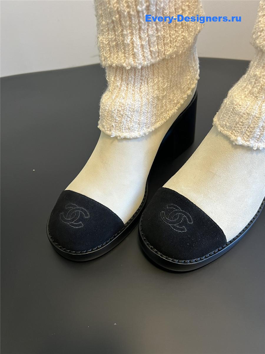Ch**el knitted socks boots