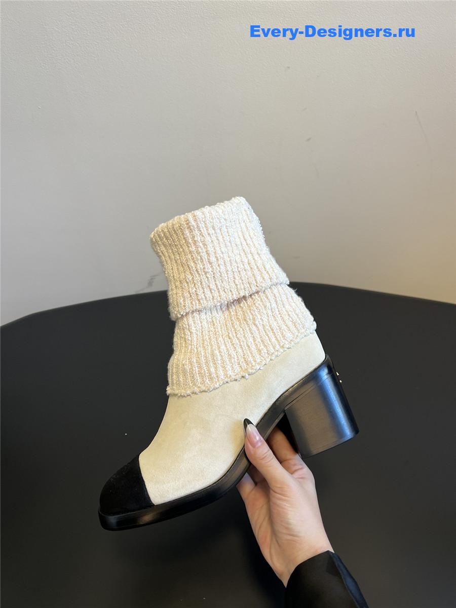 Ch**el knitted socks boots