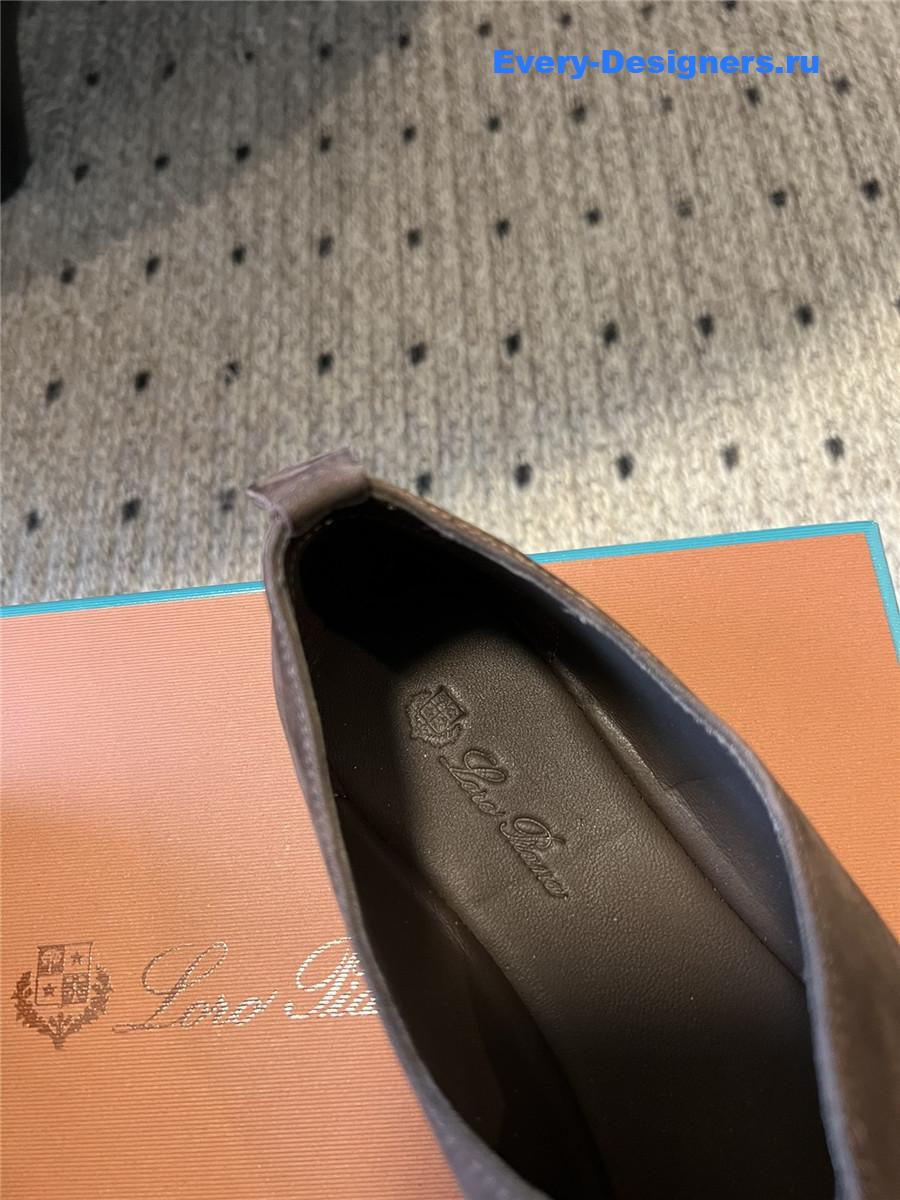 L0r0 P1ana rebech**ela brown ballet flats