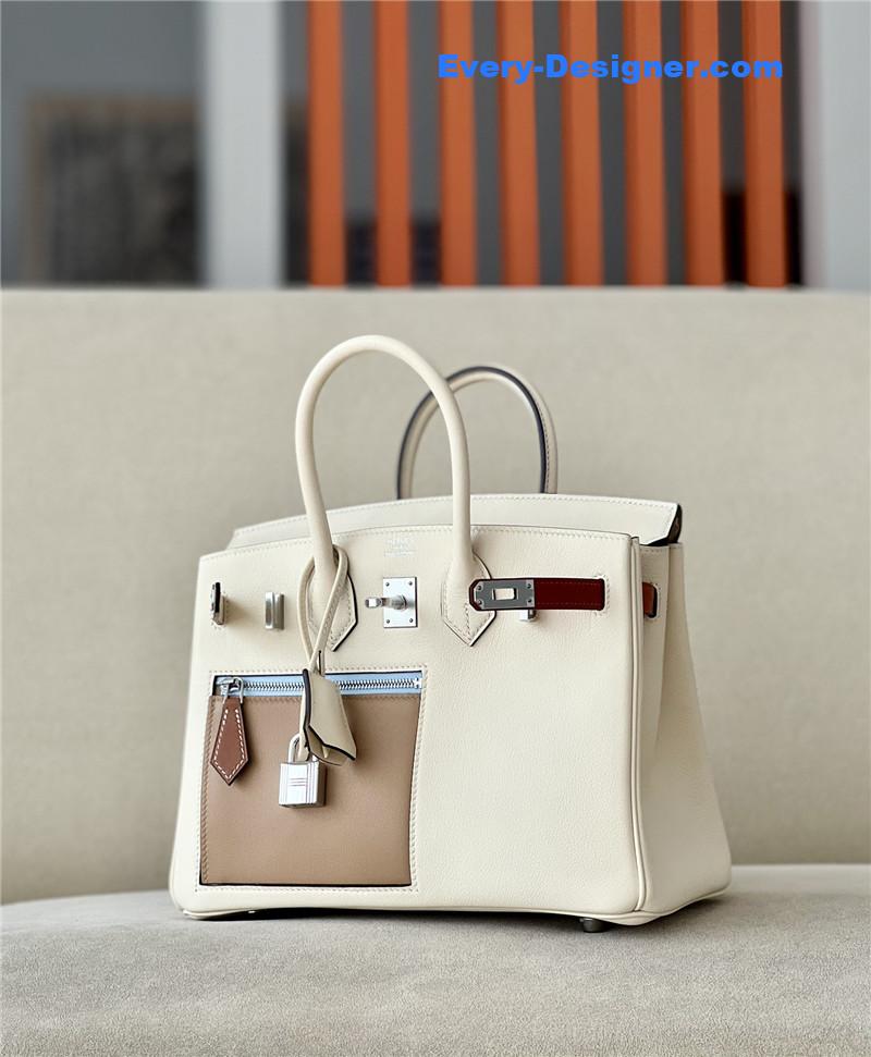 H**me5 birkin 25 swift leather bag