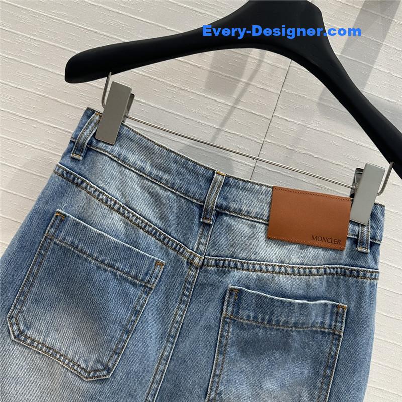 Moncler denim long skirt