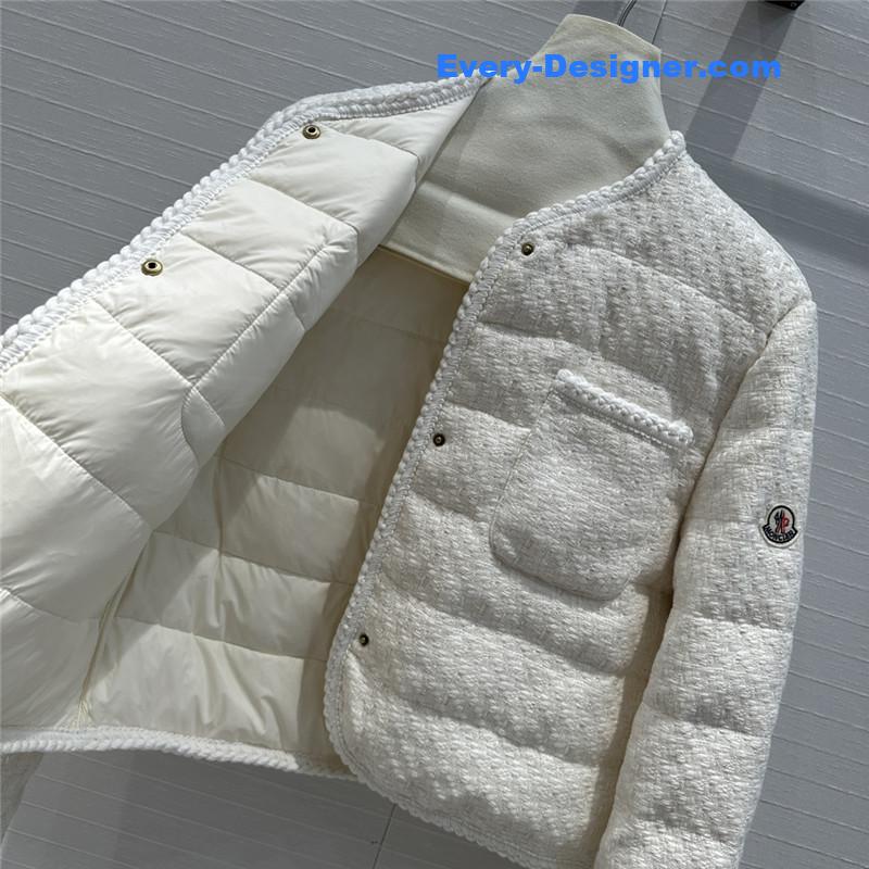Moncler Tweed Woven Down Jacket