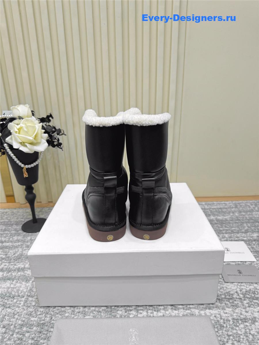 BC Black Fur Snow Boots