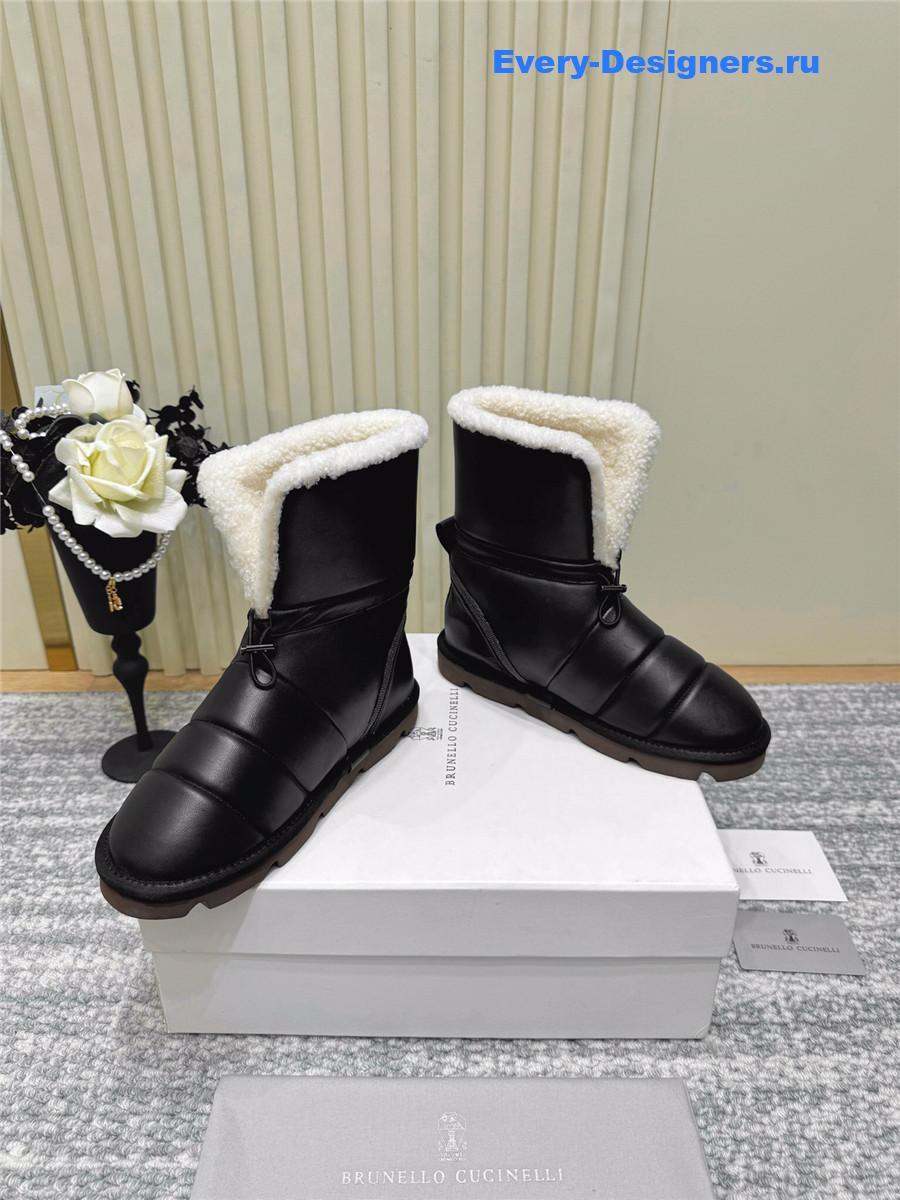 BC Black Fur Snow Boots
