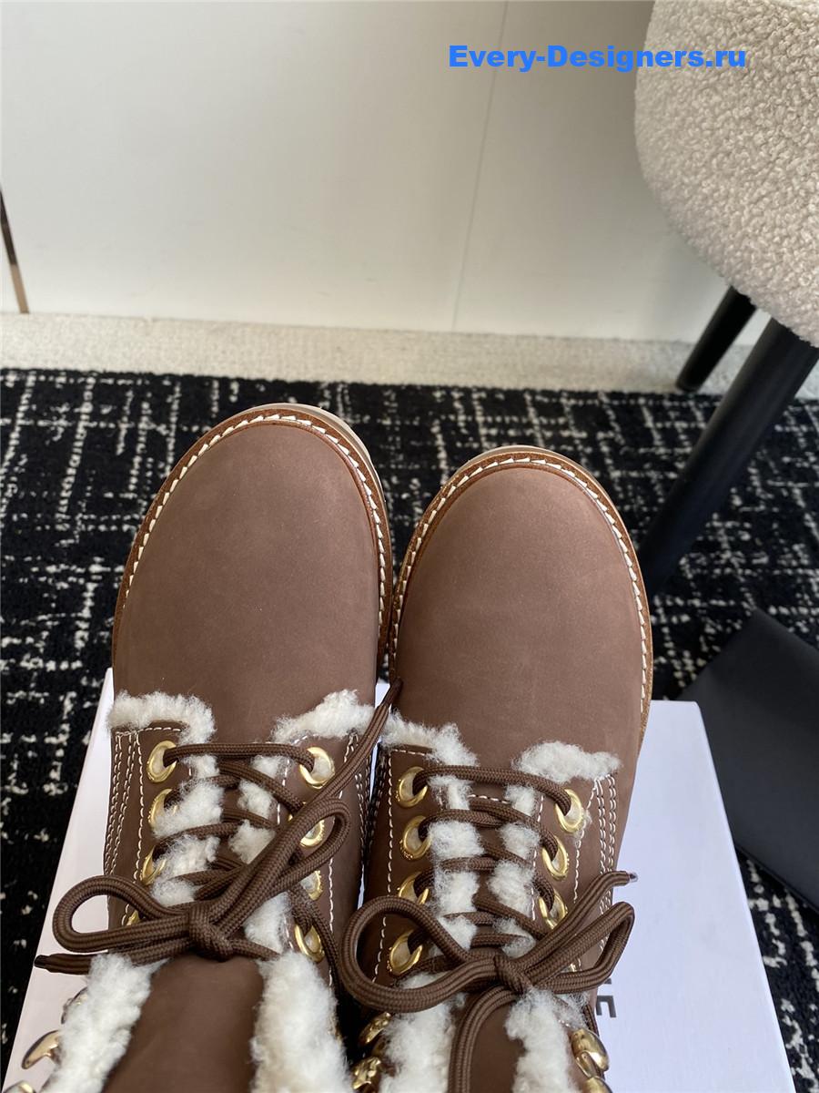 Ce1i*e winter platform wool boots