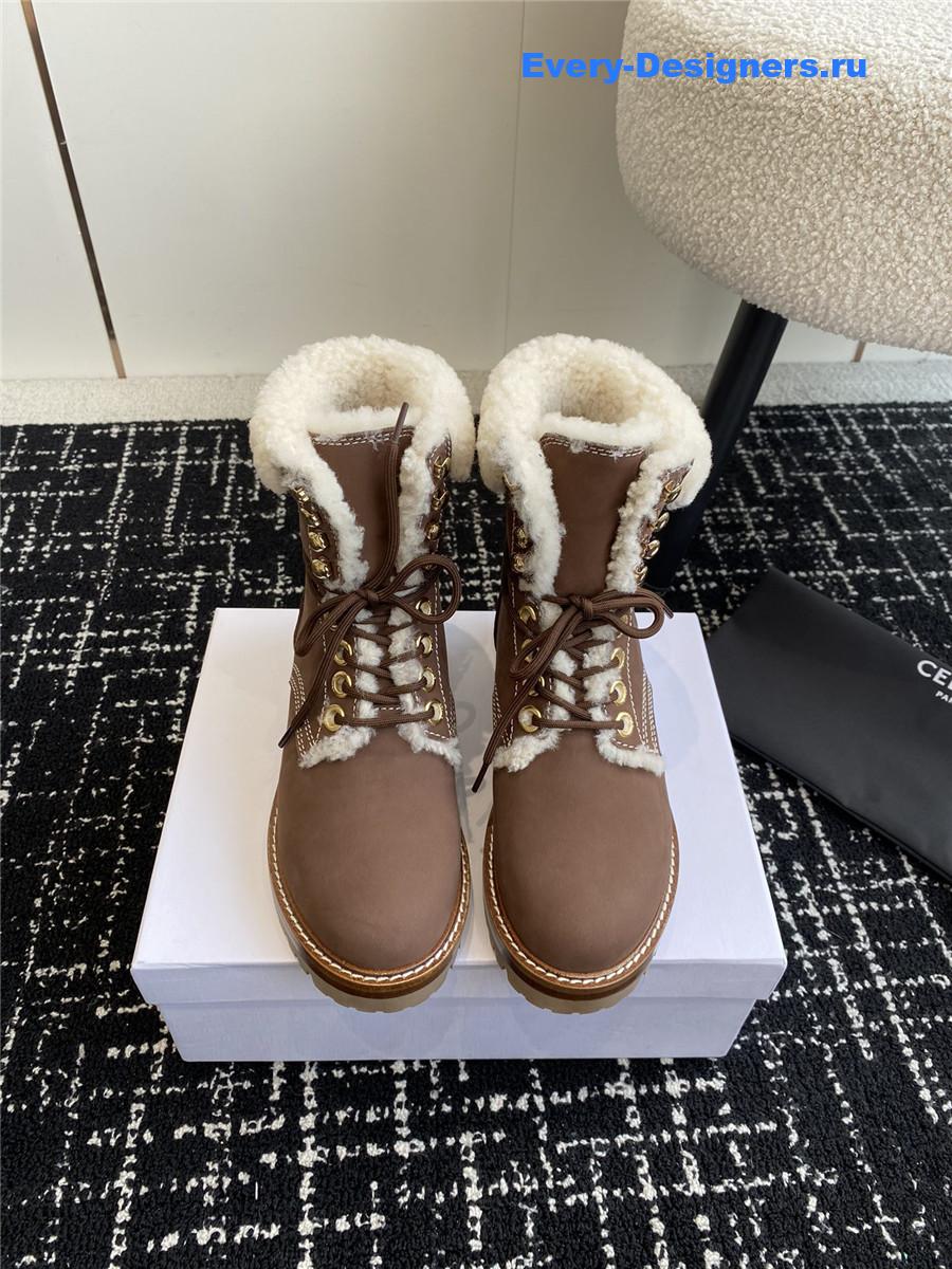 Ce1i*e winter platform wool boots