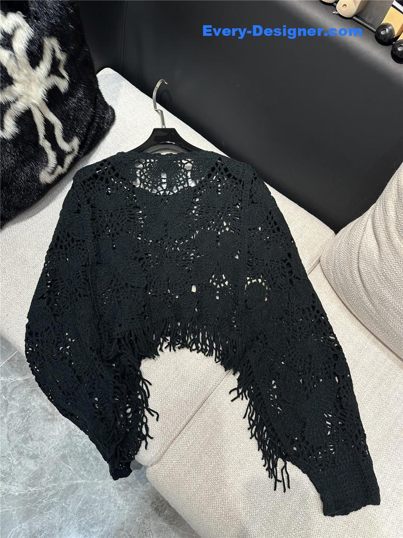Ch**el flocking cutout top