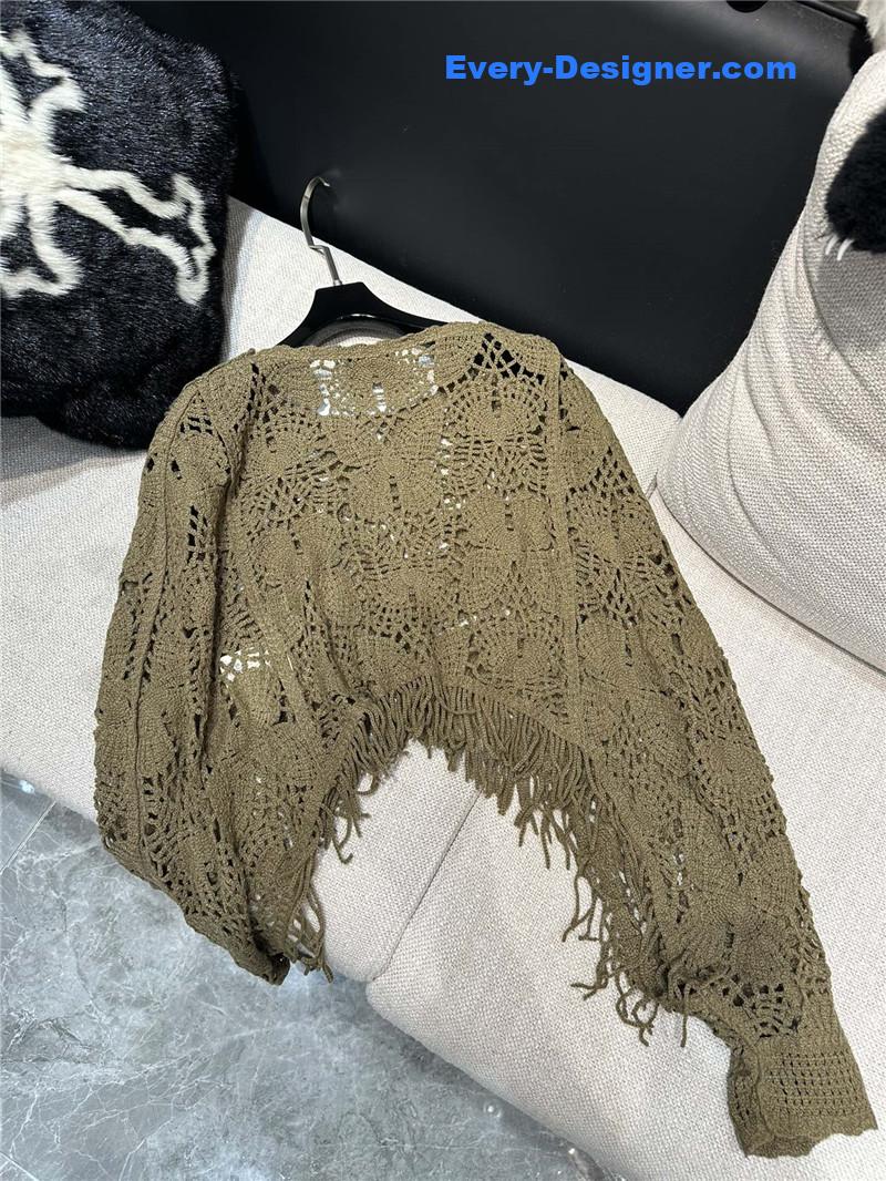 Ch**el flocking cutout top