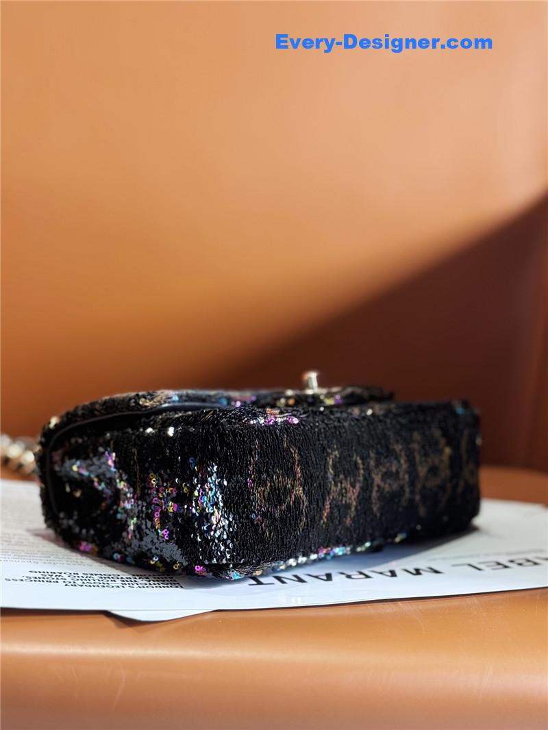 Ch**el cf sequin bag