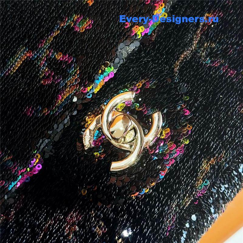 Ch**el cf sequin bag