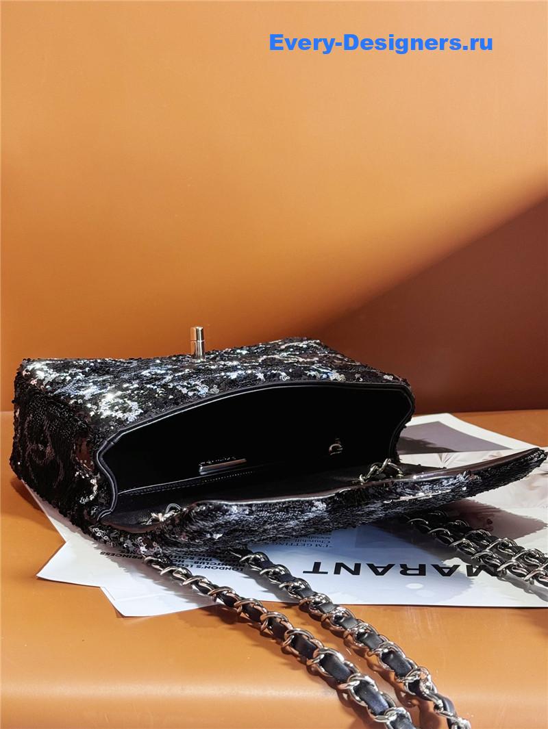 Ch**el cf sequin bag