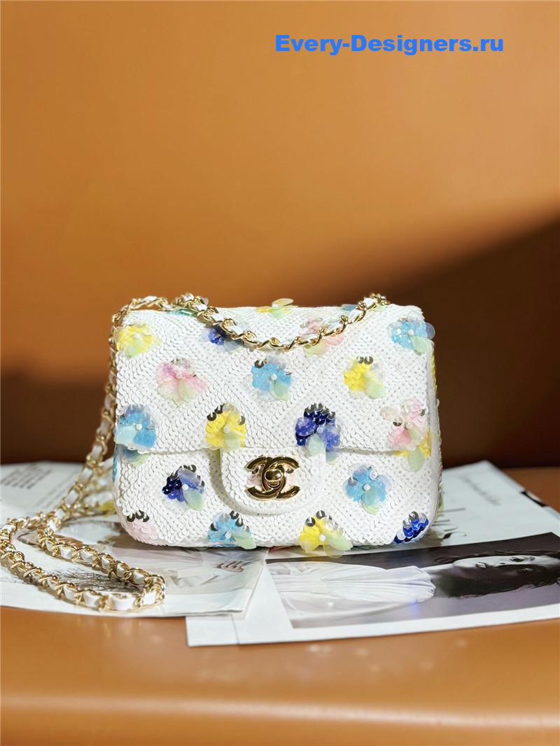 Ch**el limited sequin bag cf bag