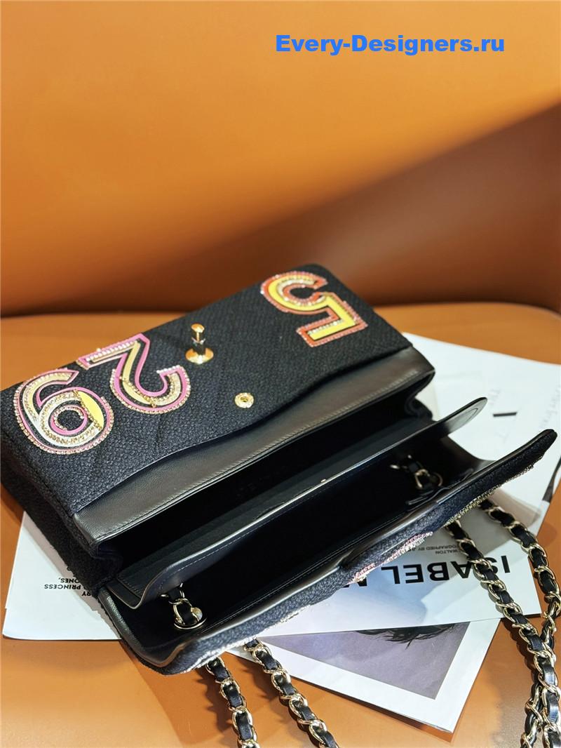 Ch**el limited edition woolen cf bag