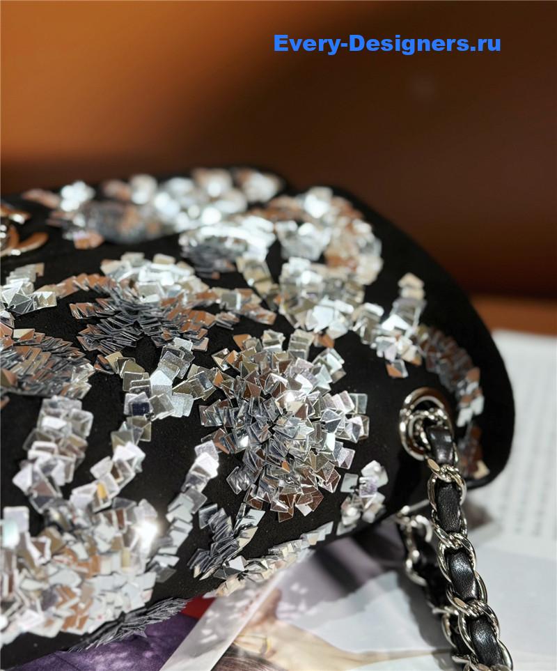 Ch**el sequin flap bag