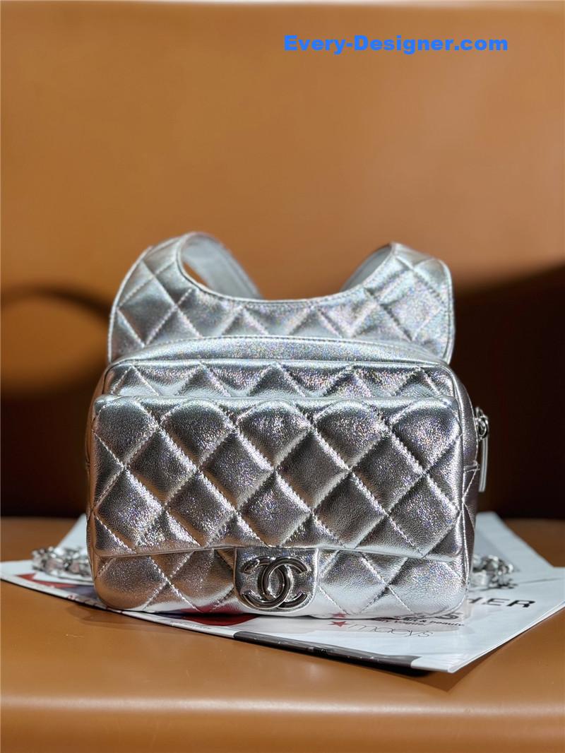 Ch**el silver backpack
