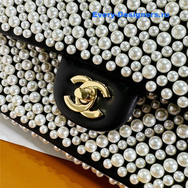 Ch**el pearl cf flap bag
