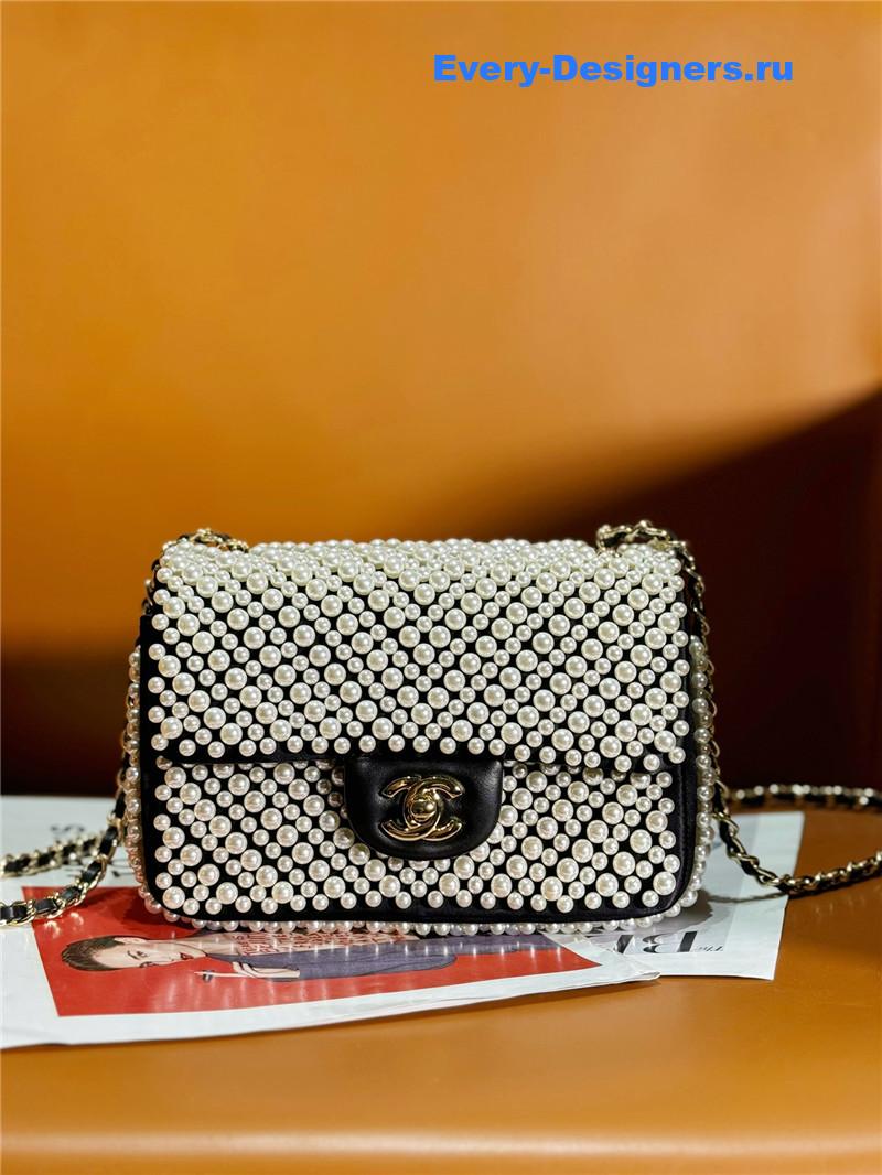 Ch**el pearl cf flap bag