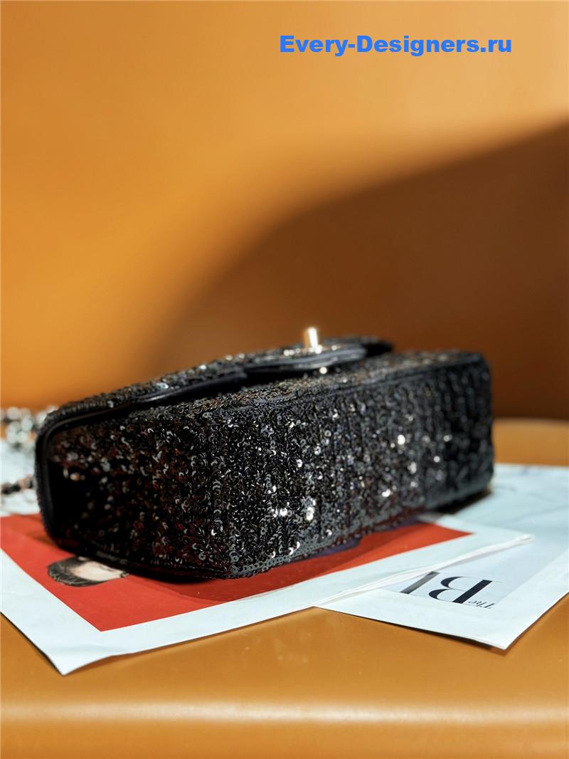 Ch**el cf sequin bag