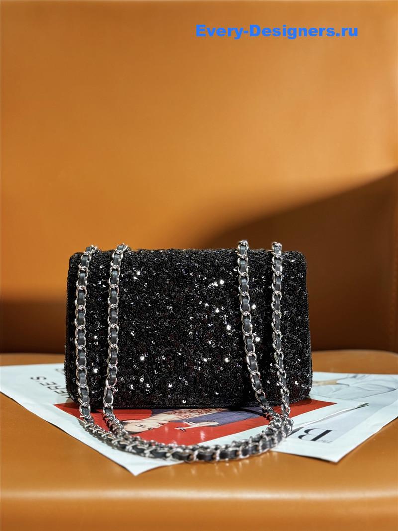 Ch**el cf sequin bag