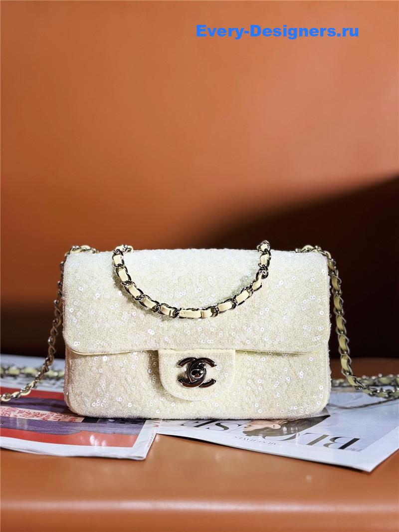 Ch**el cf sequin bag