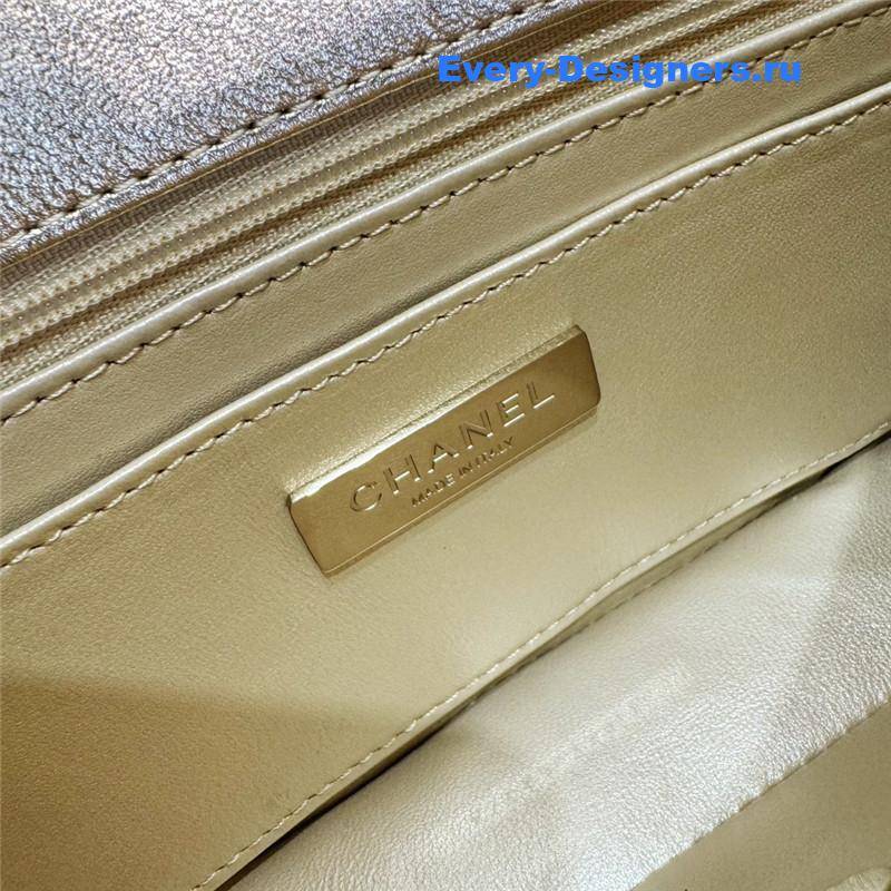 Ch**el patent leather cf star bag
