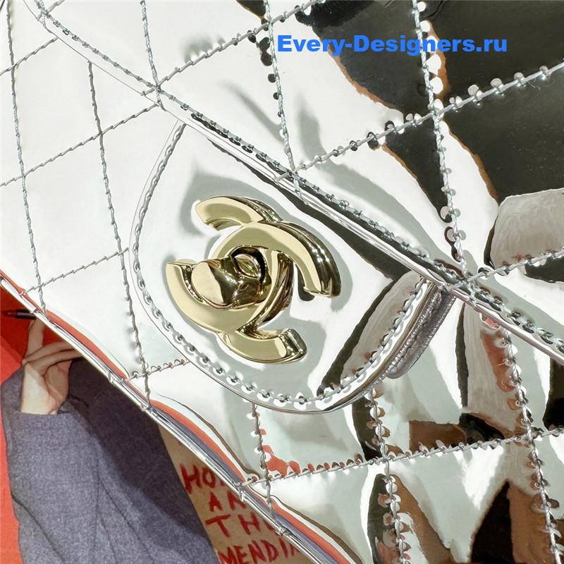 Ch**el patent leather cf star bag