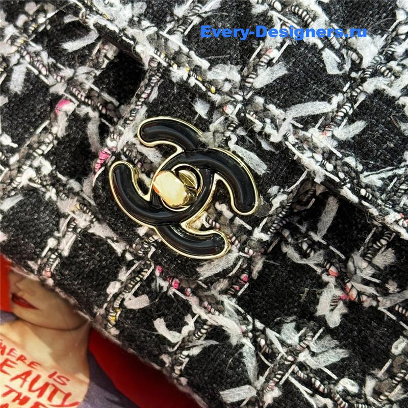 Ch**el love Ch**el logo flap bag